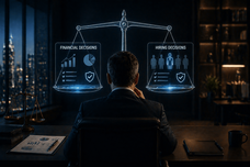 Hiring governance vs financial governance comparison chart