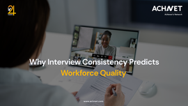 AI-powered structured interview process improving workforce quality through consistent candidate evaluation