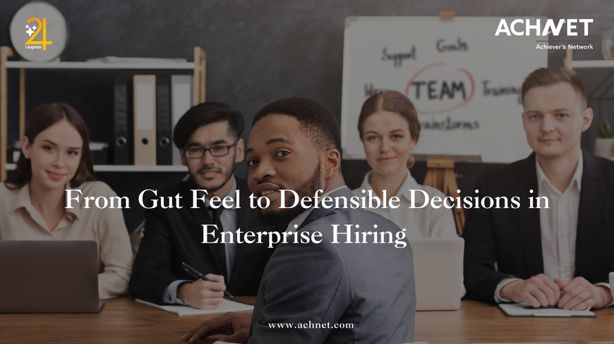 AI-powered structured hiring system enabling consistent and defensible enterprise recruitment decisions