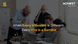 AI-powered structured interview process ensuring consistent candidate evaluation across enterprise hiring