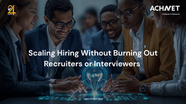 AI-powered hiring workflow reducing recruiter and interviewer workload while scaling enterprise recruitment