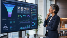Diagram showing the four components of hiring intelligence: structured decision data, funnel visibility, predictive insight, and decision accountability for enterprise CHROs in 2026
