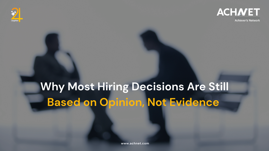 hiring managers reviewing structured interview data to support evidence based hiring decisions