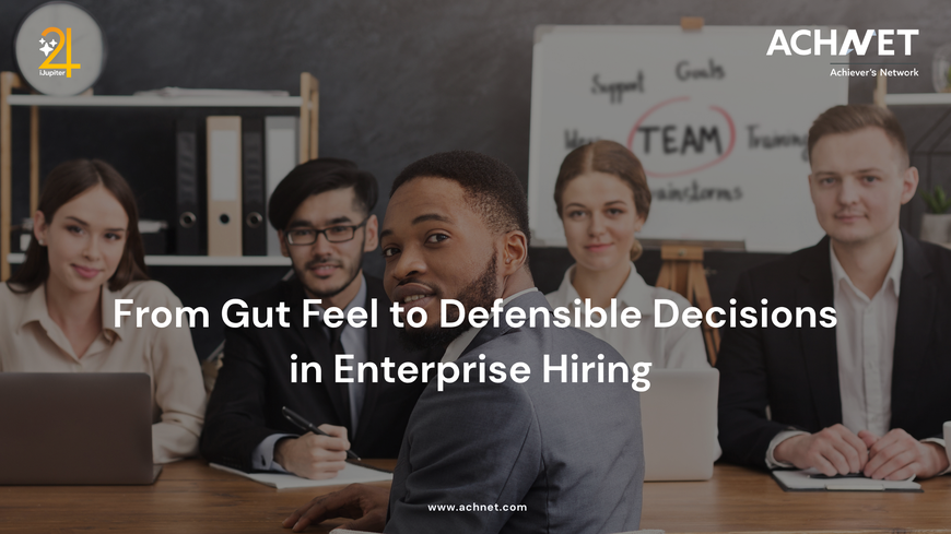 AI-powered structured hiring system enabling consistent and defensible enterprise recruitment decisions